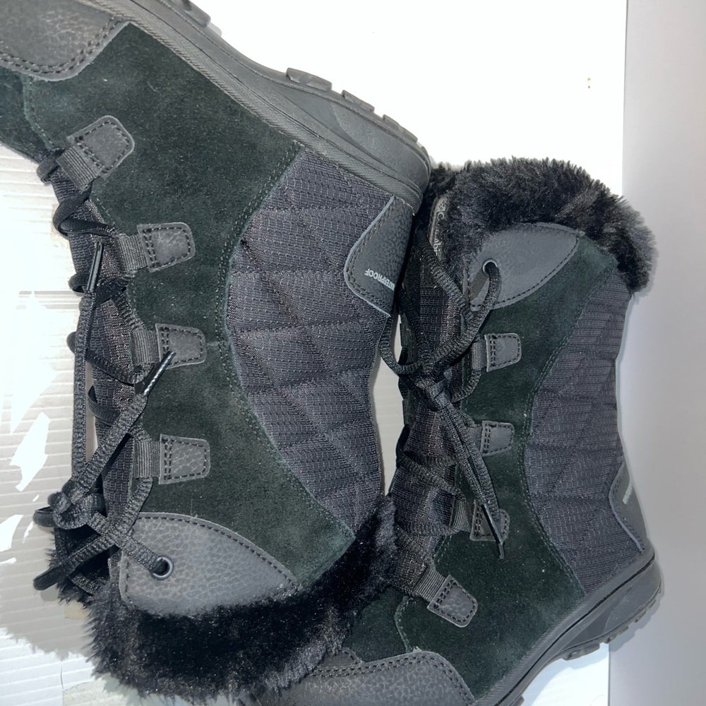 COLUMBIA WOMEN'S ICE MAIDEN II BLACK/COLUMBIA BOOTS SIZE: 5.5 (BL1581-011) - Picture 11 of 13